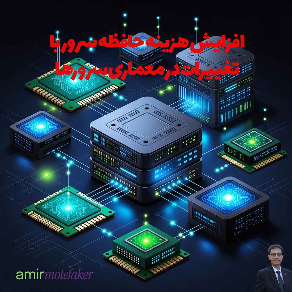 فشار بر بازار سرور و حافظه: افزایش هزینه حافظه سرور با تغییرات در معماری سرورها